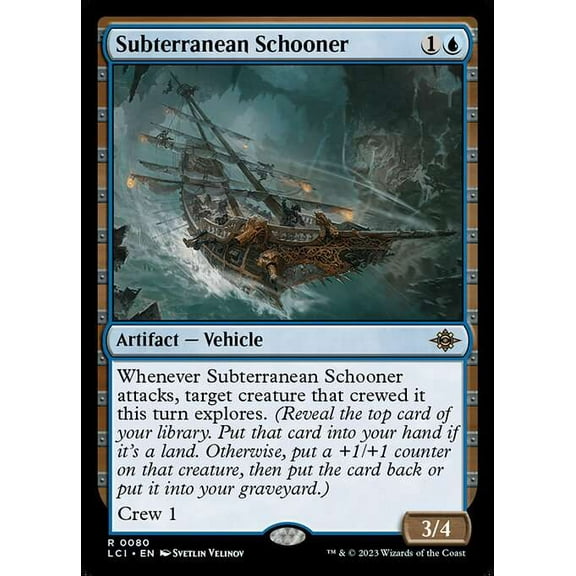 MtG The Lost Caverns of Ixalan Rare Subterranean Schooner #80