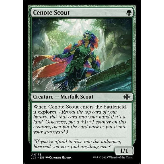 MtG The Lost Caverns of Ixalan Uncommon Cenote Scout #178