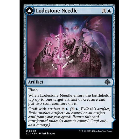 MtG The Lost Caverns of Ixalan Uncommon Lodestone Needle // Guidestone Compass #62