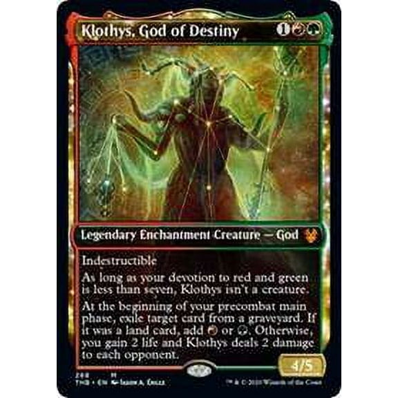 MtG Theros Beyond Death Mythic Rare Klothys, God of Destiny (Showcase) #268