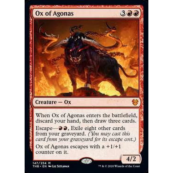 MtG Theros Beyond Death Mythic Rare Ox of Agonas #147
