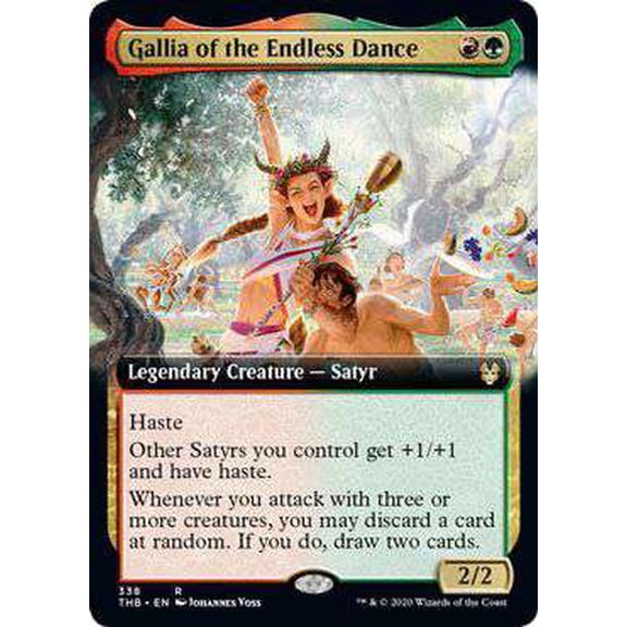 MtG Theros Beyond Death Rare Gallia of the Endless Dance (Extended Art) #338
