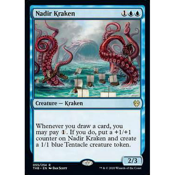 MtG Theros Beyond Death Rare Nadir Kraken #55