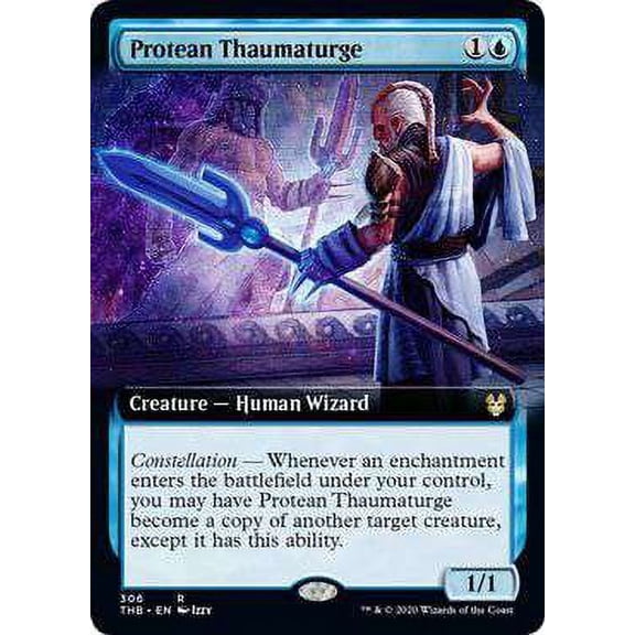 MtG Theros Beyond Death Rare Protean Thaumaturge (Extended Art) #306