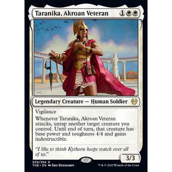 MtG Theros Beyond Death Rare Taranika, Akroan Veteran #39