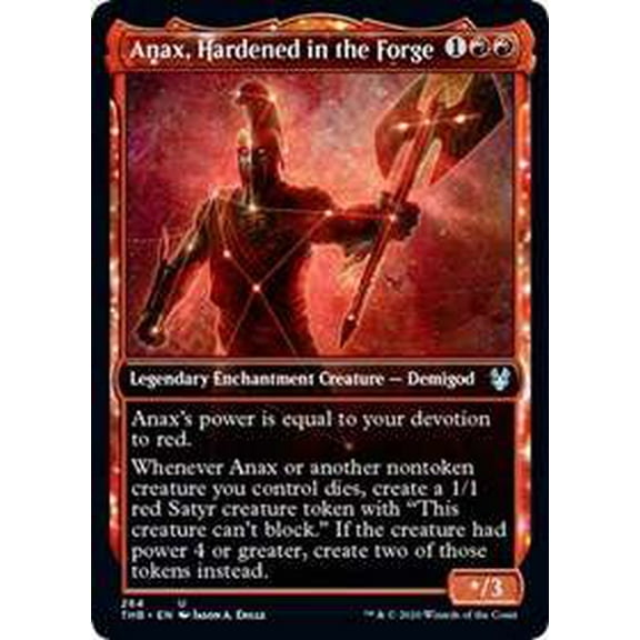 MtG Theros Beyond Death Uncommon Anax, Hardened in the Forge (Showcase Foil) #264