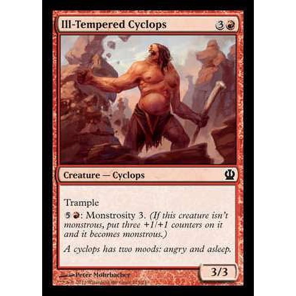 MtG Theros Common Ill-Tempered Cyclops (Foil) #125