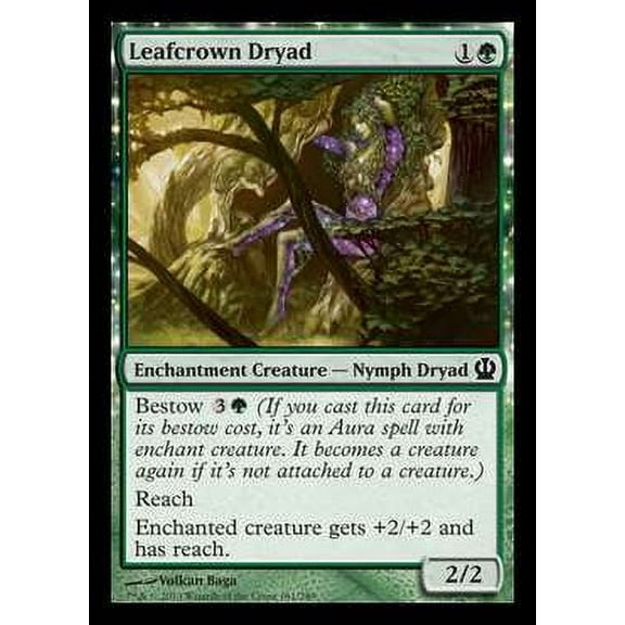 MtG Theros Common Leafcrown Dryad (Foil) #161
