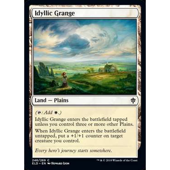 MtG Throne of Eldraine Common Idyllic Grange #246