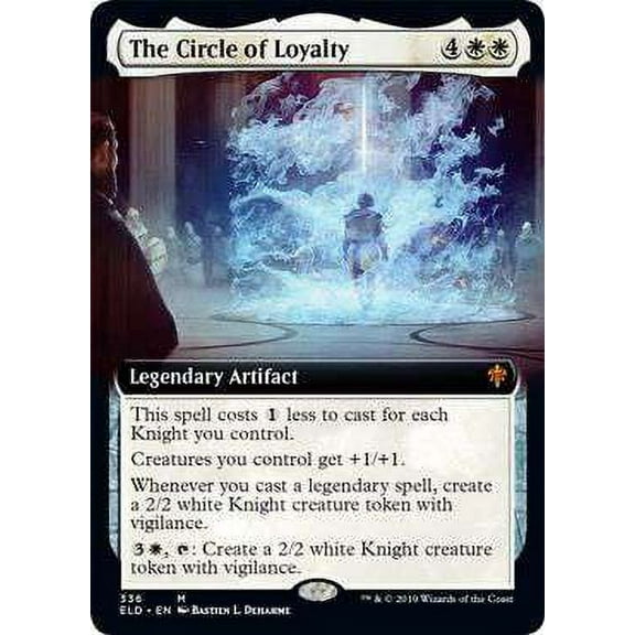 MtG Throne of Eldraine Mythic Rare The Circle of Loyalty (Extended Art Foil) #336