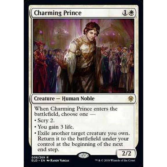 MtG Throne of Eldraine Rare Charming Prince (Foil) #8