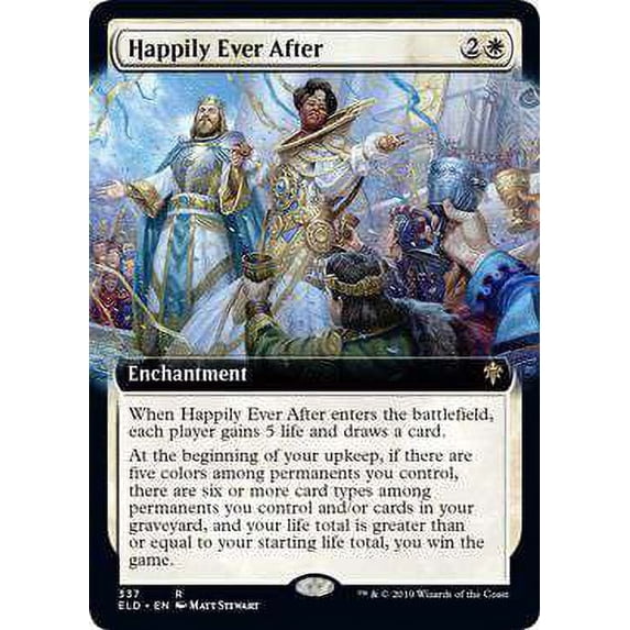MtG Throne of Eldraine Rare Happily Ever After (Borderless) #337