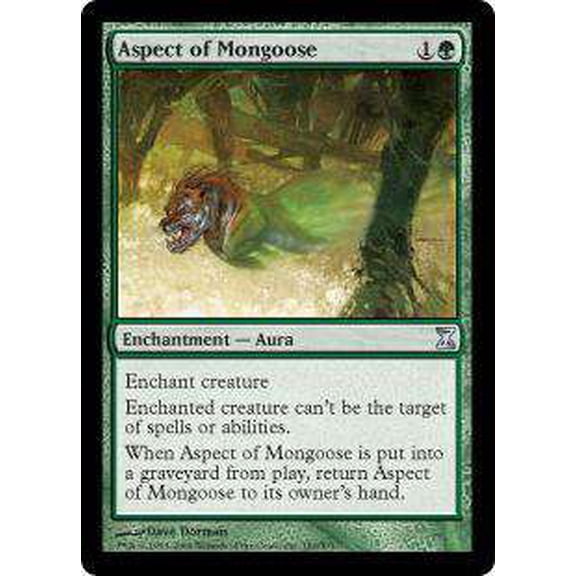 MtG Time Spiral Uncommon Aspect of Mongoose #191
