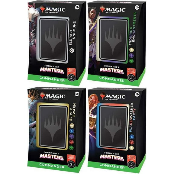 MtG Trading Card Game Commander Masters Set of 4 Commander Decks