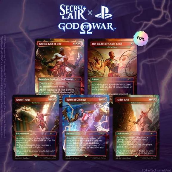 Magic the Gathering Secret Lair x God of War: Greek (Foil)