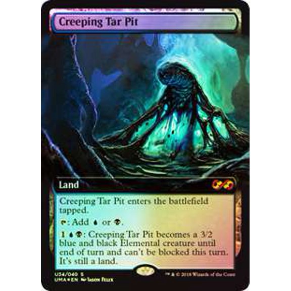 MtG Ultimate Masters  Creeping Tar Pit [Foil Box Topper] #U34