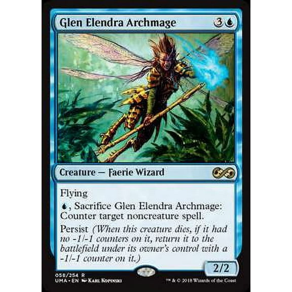 MtG Ultimate Masters Rare Glen Elendra Archmage #58