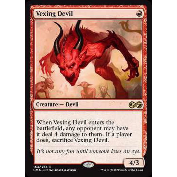 MtG Ultimate Masters Rare Vexing Devil #154
