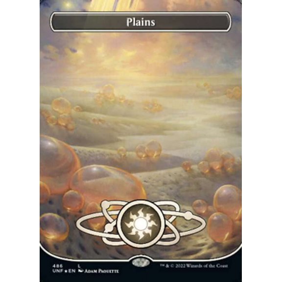 MtG Unfinity Common Plains (Galaxy Foil) #486