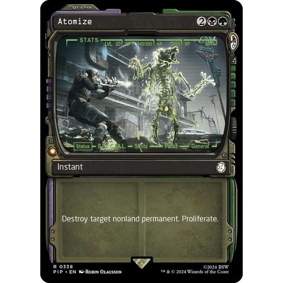 MtG Universes Beyond: Fallout Rare Atomize [Showcase] #338