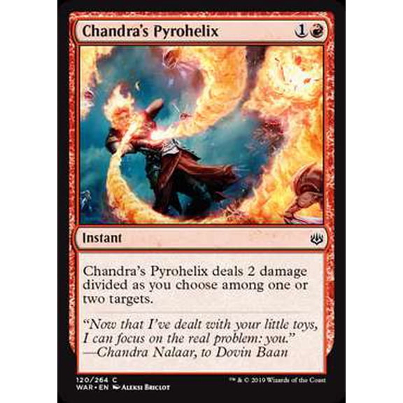 MtG War of the Spark Common Chandra's Pyrohelix (Foil) #120