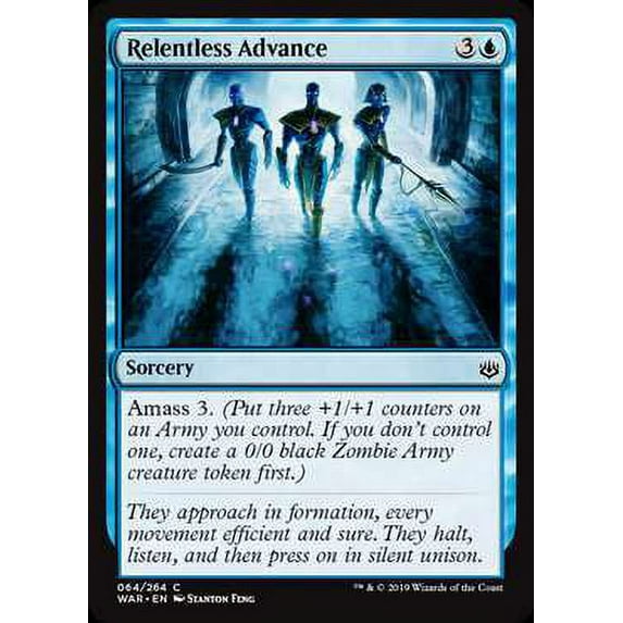 MtG War of the Spark Common Relentless Advance (Foil) #64