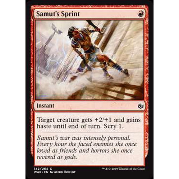 MtG War of the Spark Common Samut's Sprint (Foil) #142