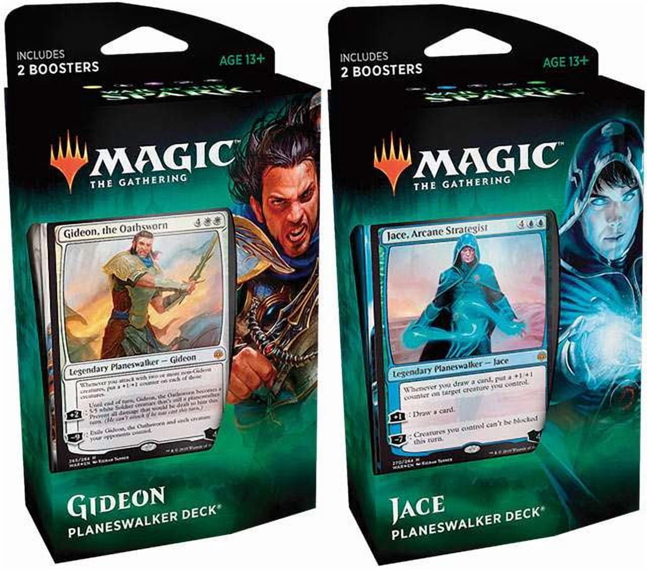 MtG War of the Spark Jace & Gideon Set of Both Planeswalker Decks -  Walmart.com
