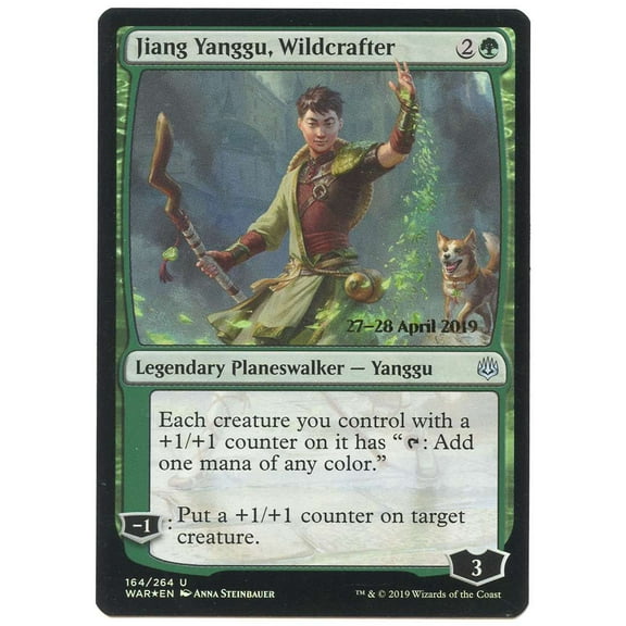 MtG War of the Spark Jiang Yanggu, Wildcrafter (Prerelease Foil) #164