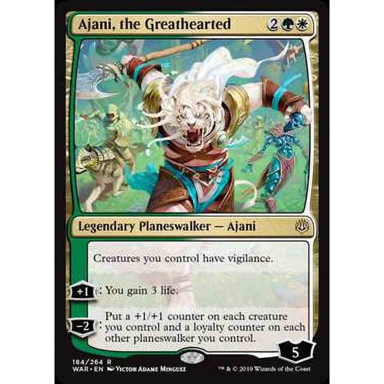 MtG War of the Spark Rare Ajani, the Greathearted #184 - Walmart.com