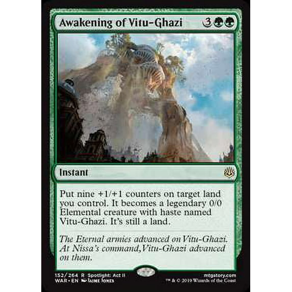 MtG War of the Spark Rare Awakening of Vitu-Ghazi #152