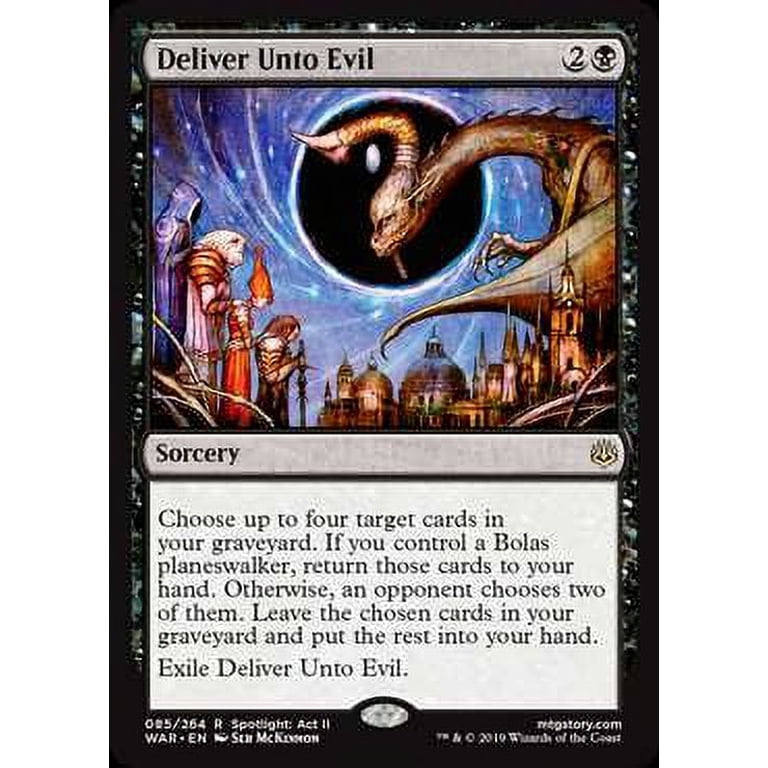 MtG War of the Spark Rare Deliver Unto Evil #85 - Walmart.com MtG War of the Spark Rare Deliver Unto Evil #85 - Walmart.com