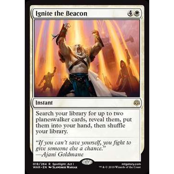 MtG War of the Spark Rare Ignite the Beacon #18