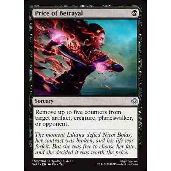 MtG War of the Spark Uncommon Price of Betrayal (Foil) #102