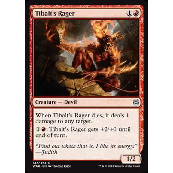 MtG War of the Spark Uncommon Tibalt's Rager (Foil) #147