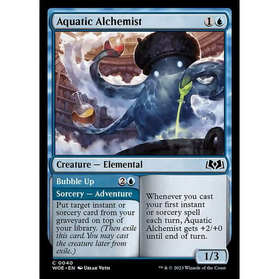 MtG Wilds of Eldraine Common Aquatic Alchemist // Bubble Up #40