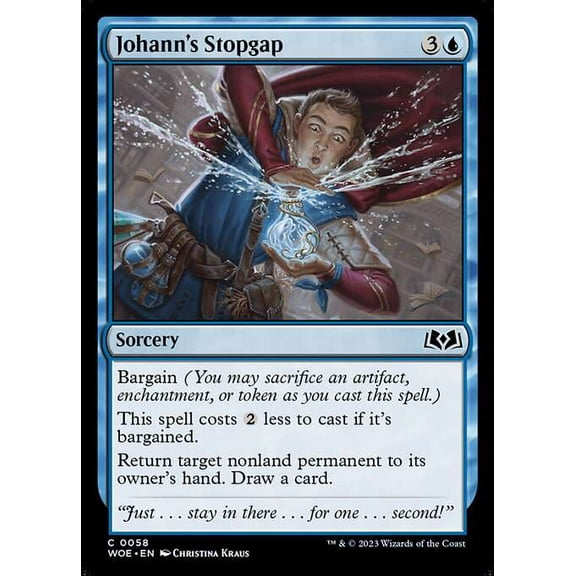 MtG Wilds of Eldraine Common Johann's Stopgap #58