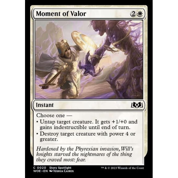 MtG Wilds of Eldraine Common Moment of Valor #20