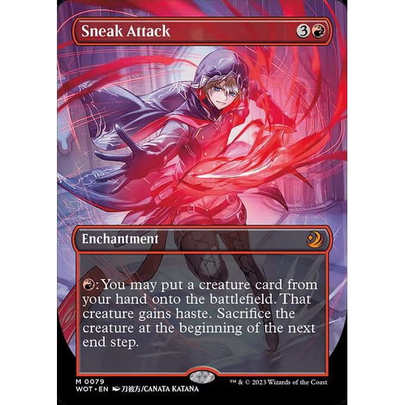 MtG Wilds of Eldraine: Enchanting Tales Mythic Rare Sneak Attack #79