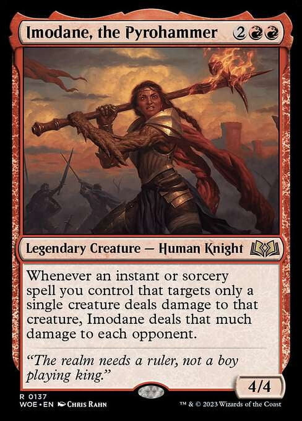 MtG Wilds of Eldraine Rare Imodane, the Pyrohammer #137 - Walmart.com MtG Wilds of Eldraine Rare Imodane, the Pyrohammer #137 - Walmart.com