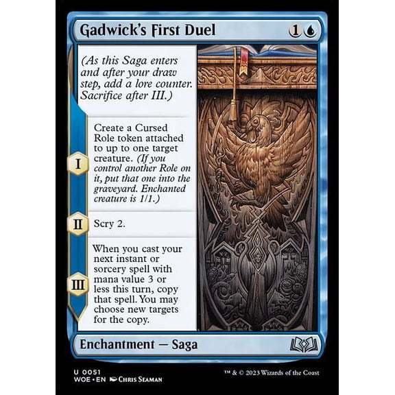 MtG Wilds of Eldraine Uncommon Gadwick's First Duel #51