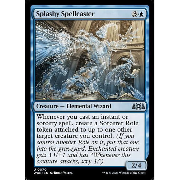 MtG Wilds of Eldraine Uncommon Splashy Spellcaster #70
