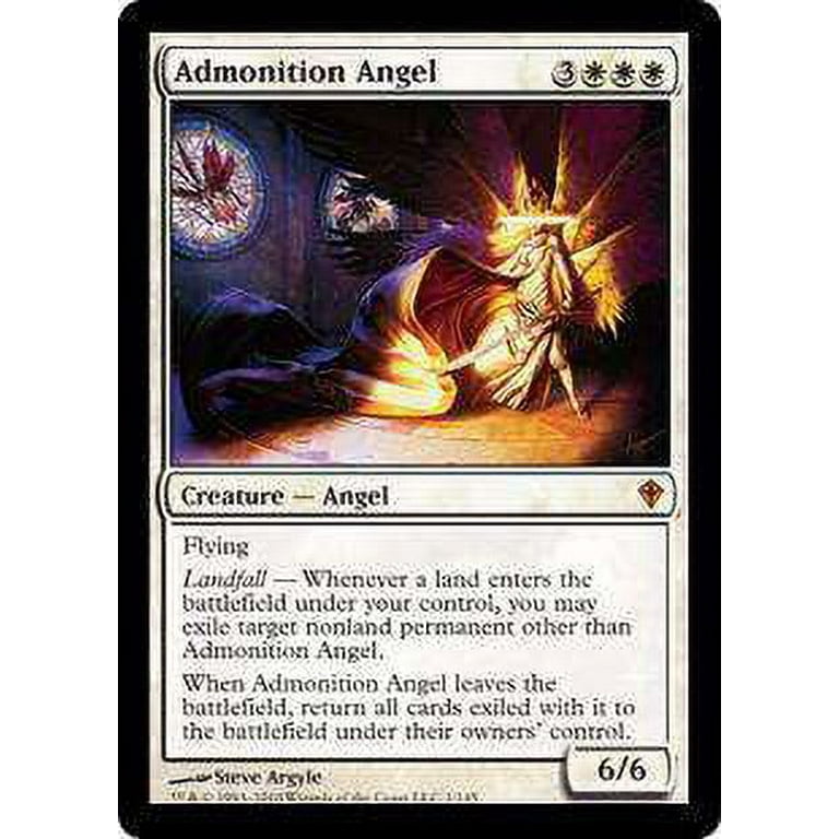 MtG Worldwake Mythic Rare Admonition Angel MtG Worldwake Mythic Rare Admonition Angel
