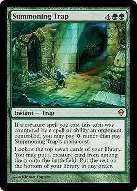 MtG Zendikar Rare Summoning Trap (Foil) - Walmart.com
