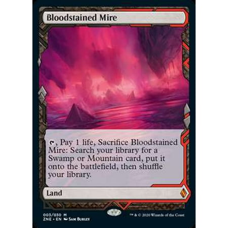 MtG Zendikar Rising Expeditions Mythic Rare Bloodstained Mire #3