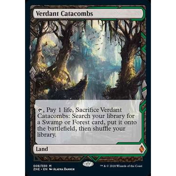 MtG Zendikar Rising Expeditions Mythic Rare Verdant Catacombs [Foil] #8