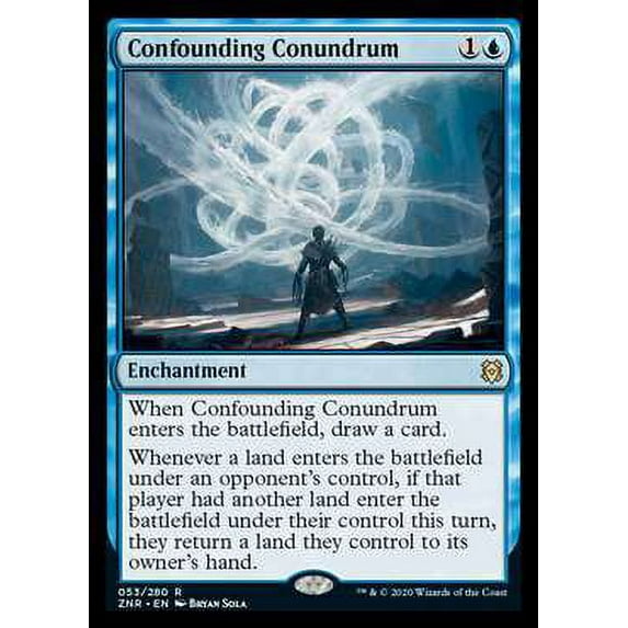 MtG Zendikar Rising Rare Confounding Conundrum #53