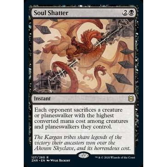 MtG Zendikar Rising Rare Soul Shatter #127