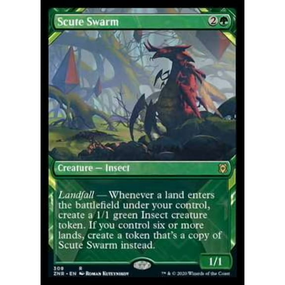 MtG Zendikar Rising Scute Swarm [Showcase]