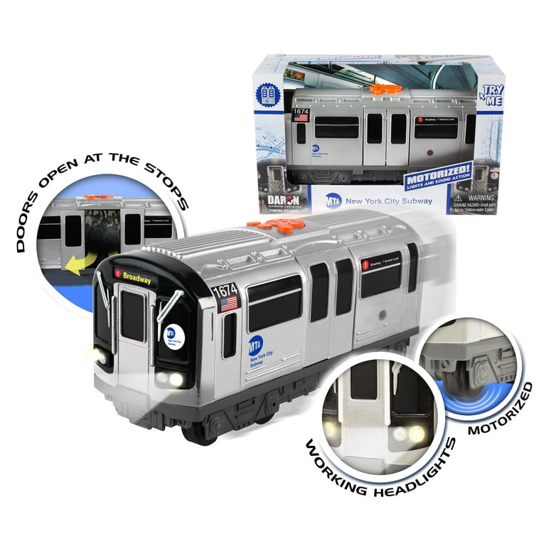 Mta Morotized NYC Subway Car with Lights & Sound & Working Doors